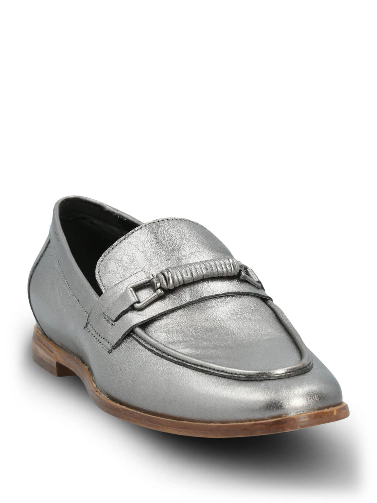 Mocasin Cuero Mujer Madsen Metalizado Hush Puppies | Hush Puppies