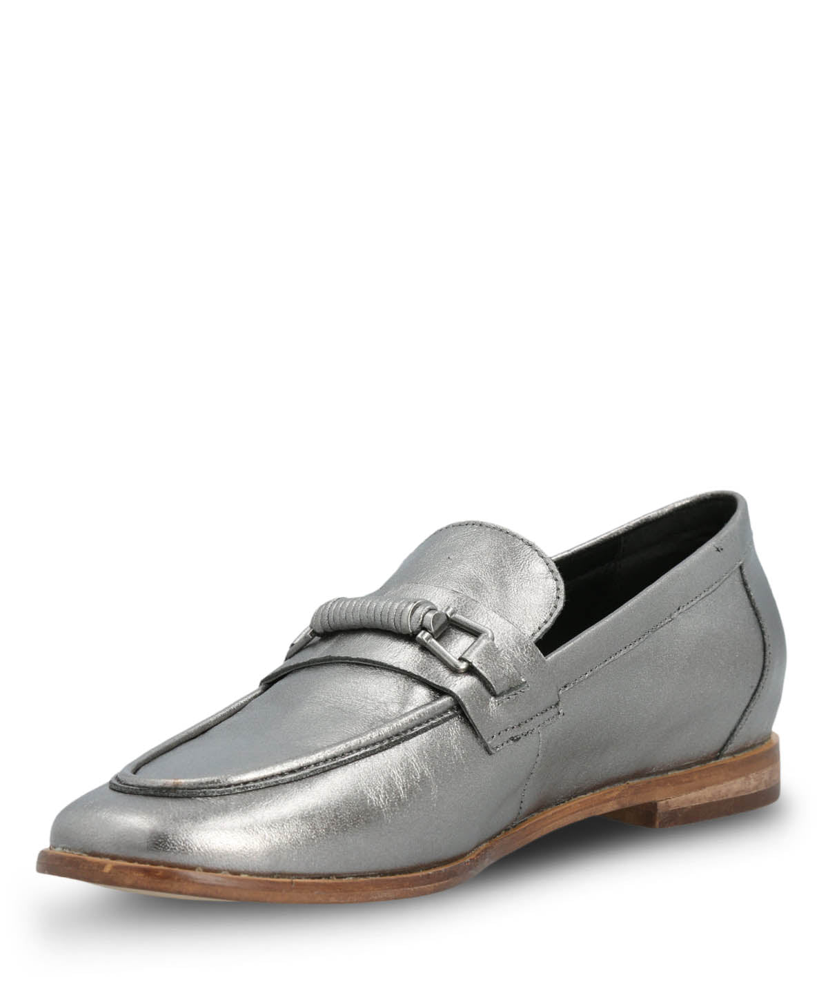 Mocasin Cuero Mujer Madsen Metalizado Hush Puppies | Hush Puppies