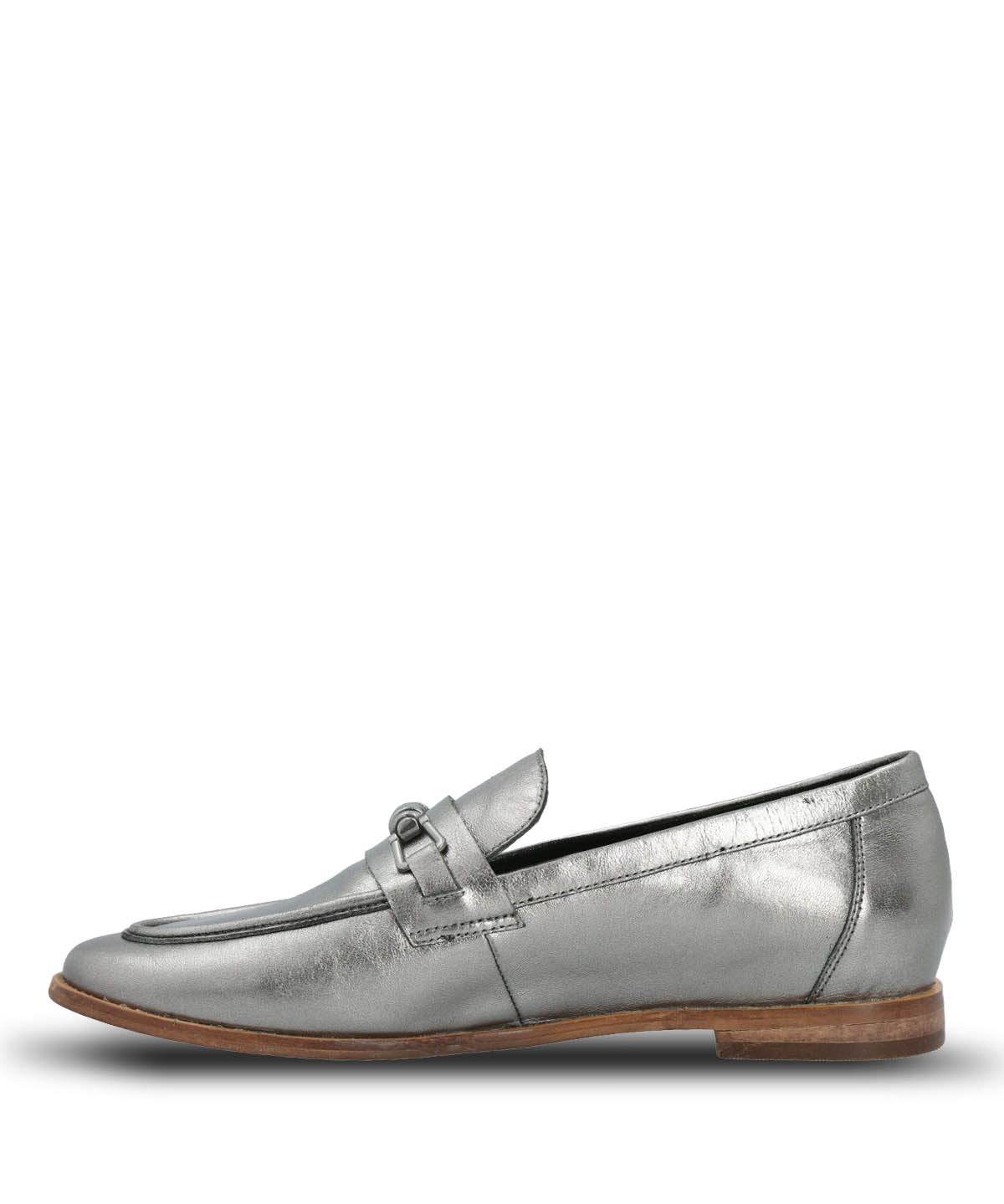 Mocasin Cuero Mujer Madsen Metalizado Hush Puppies | Hush Puppies