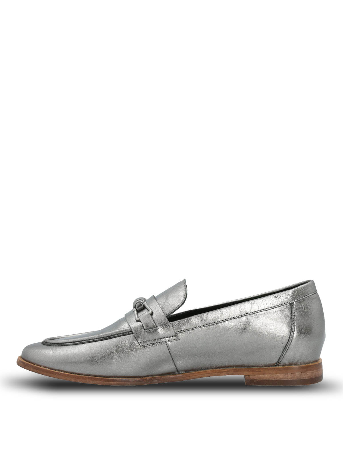 Mocasin Cuero Mujer Madsen Metalizado Hush Puppies | Hush Puppies