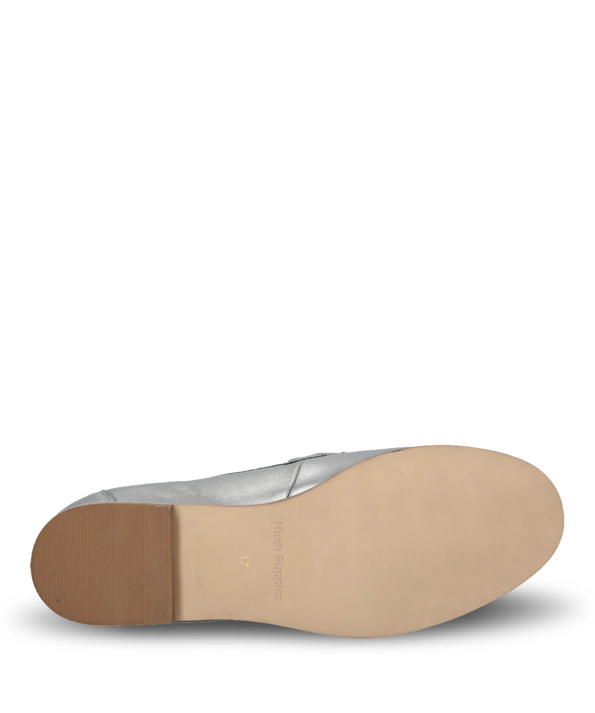 Mocasin Cuero Mujer Madsen Metalizado Hush Puppies | Hush Puppies
