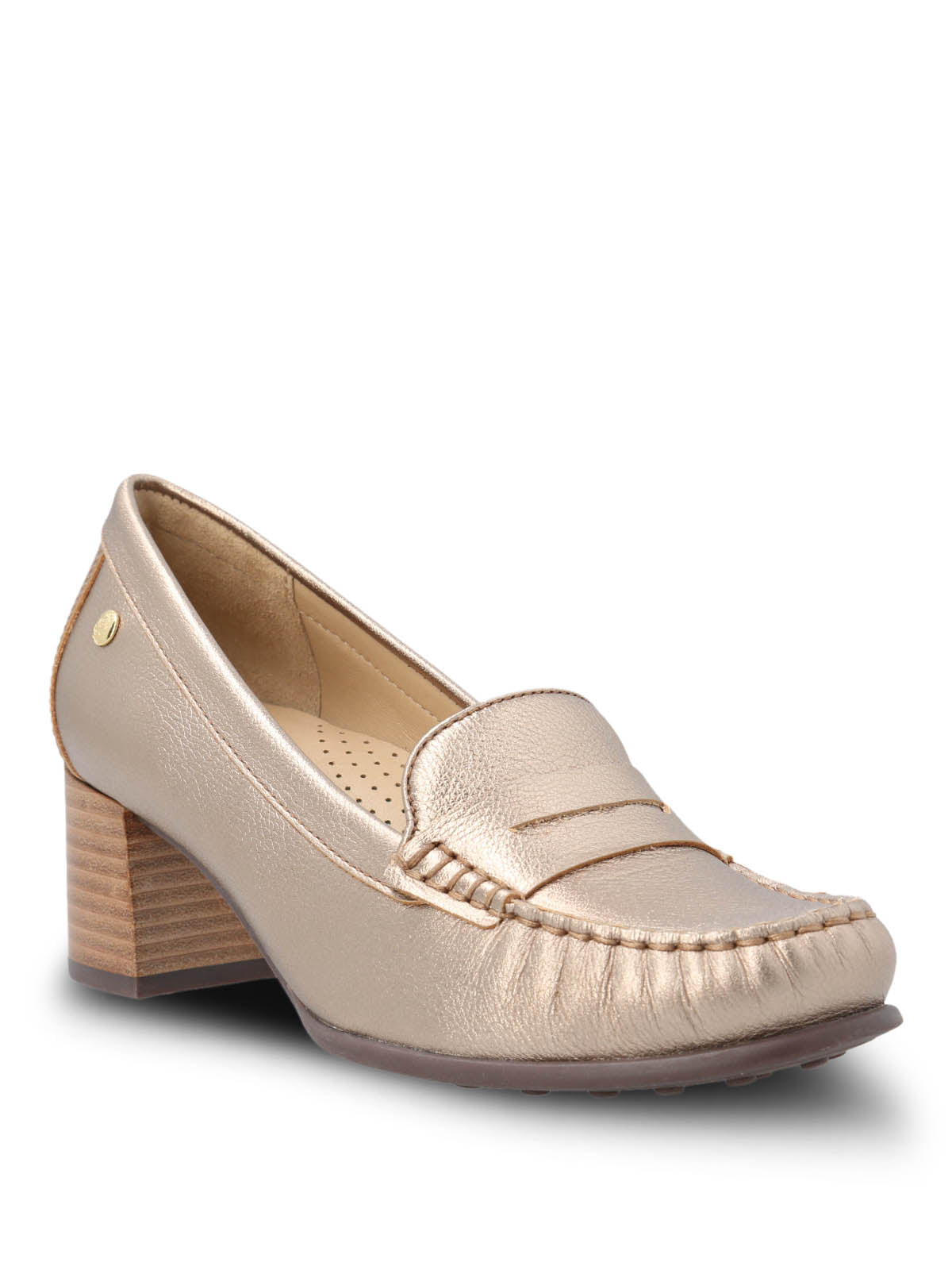 Zapato Cuero Mujer Cardi Metalizado Hush Puppies | Hush Puppies