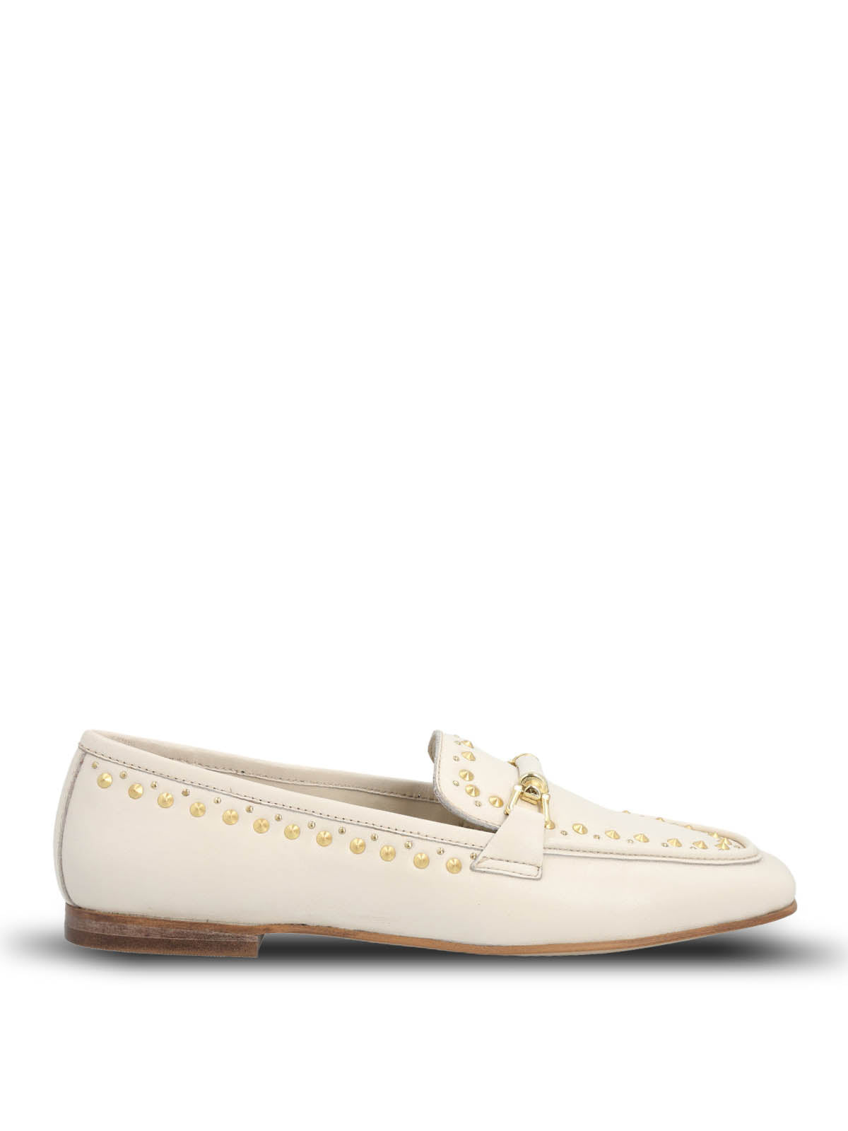 Mocasin Cuero Mujer Golden Days Blanco Hush Puppies