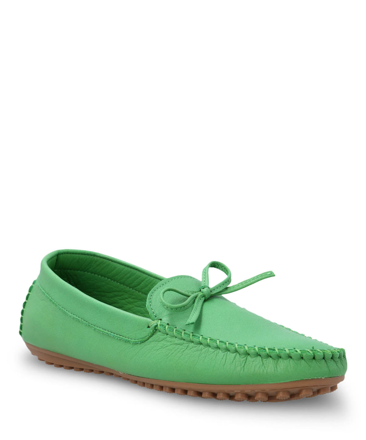 Mocasin Cuero Mujer Tado Verde Hush Puppies | Hush Puppies