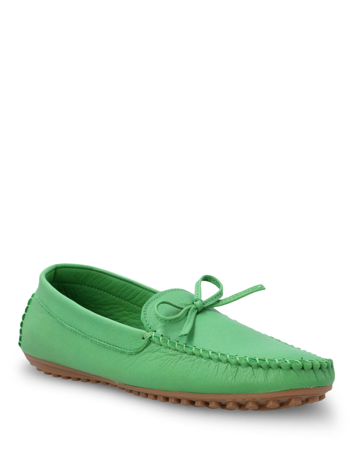 Mocasin Cuero Mujer Tado Verde Hush Puppies | Hush Puppies