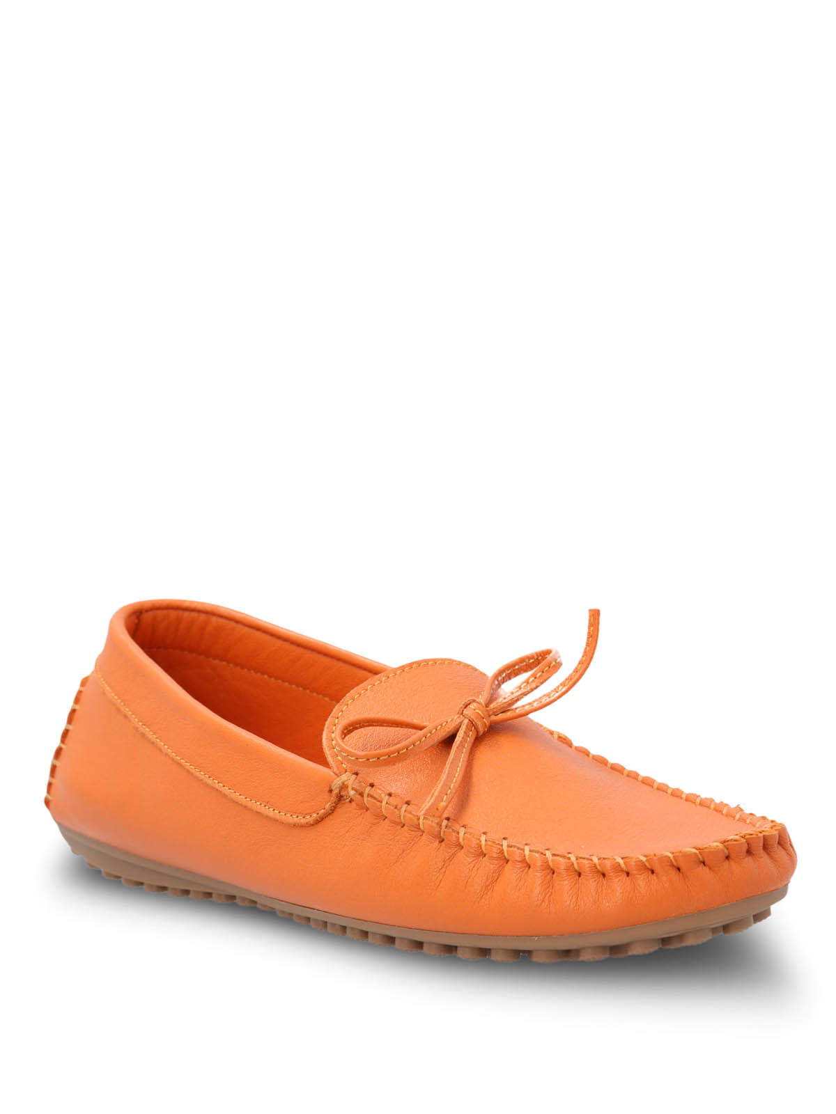 Mocasin Cuero Mujer Tado Naranjo Hush Puppies | Hush Puppies