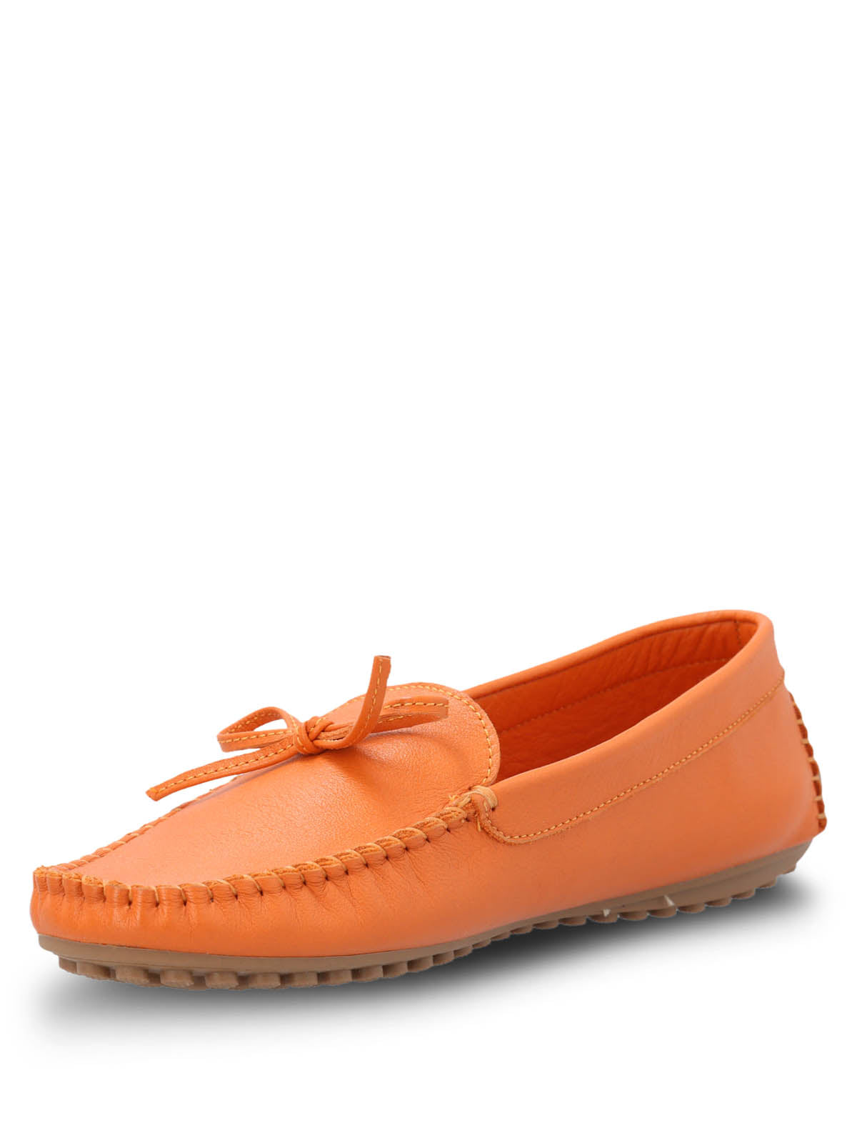 Mocasin Cuero Mujer Tado Naranjo Hush Puppies | Hush Puppies