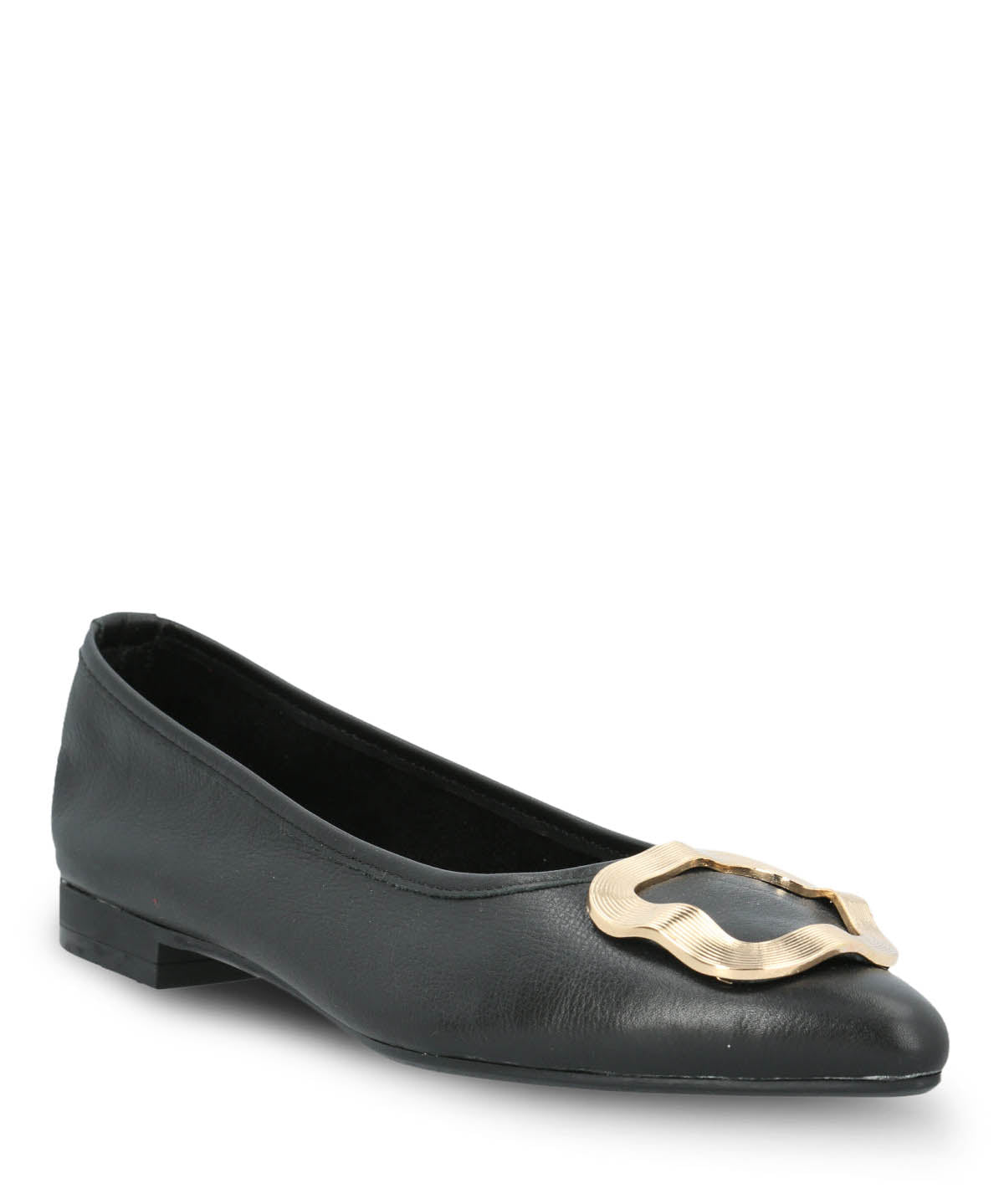 Ballerina Vesitr Mujer Cuero Kenzie Negra Hush Puppies