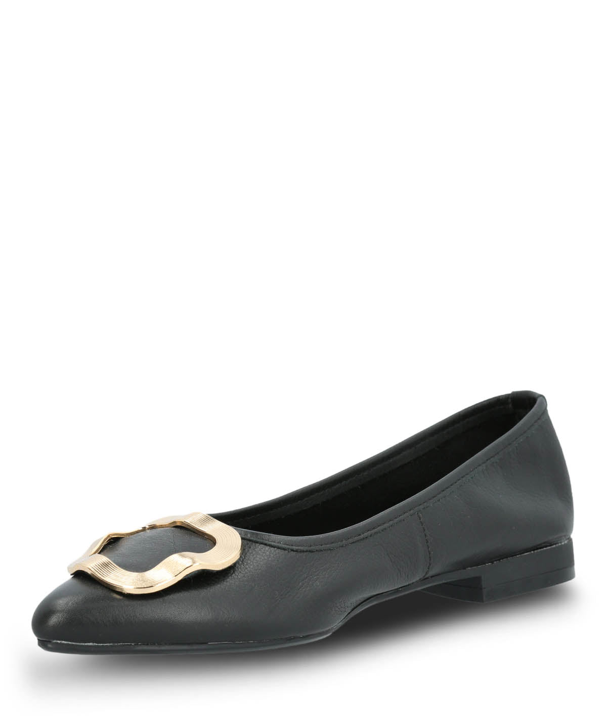 Ballerina Vesitr Mujer Cuero Kenzie Negra Hush Puppies