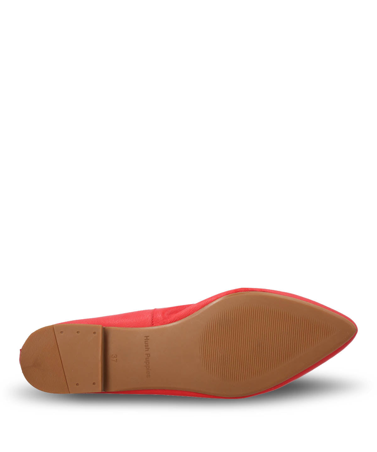 Ballerina Vestir Mujer Cuero Kenzie Roja Hush Puppies