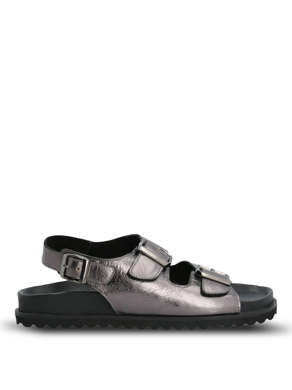 Sandalia Leather Mujer Bandol Metalizada Hush Puppies