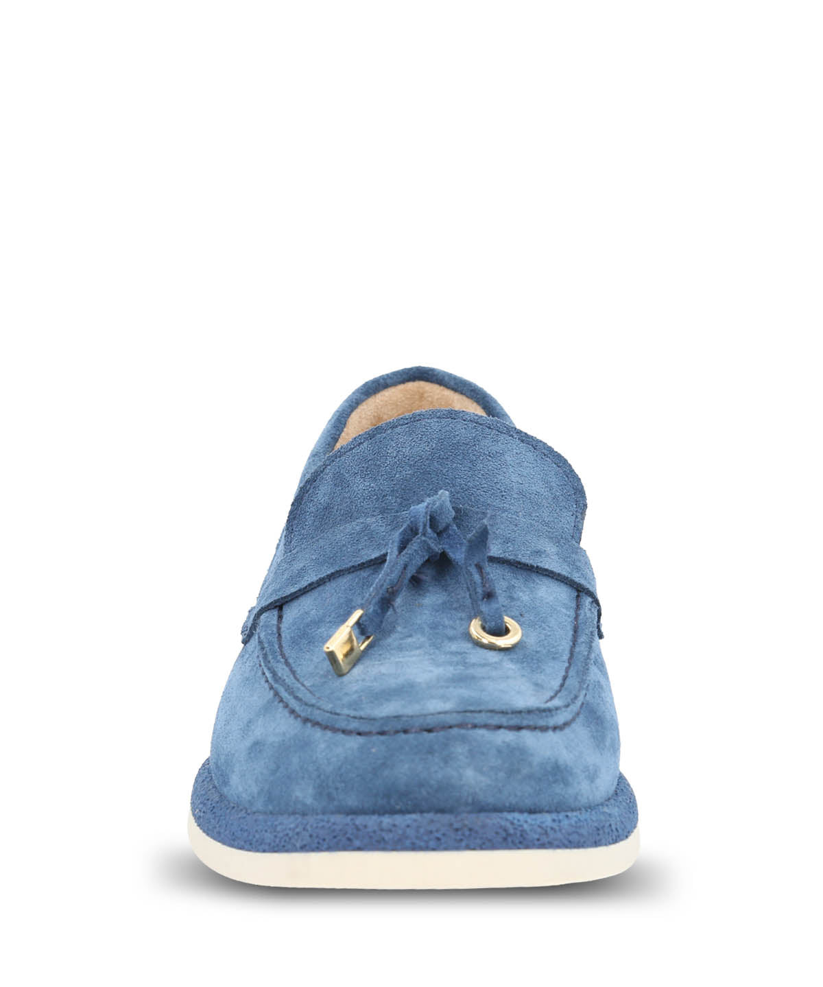 Mocasin Mujer Cuero Margott Azul
