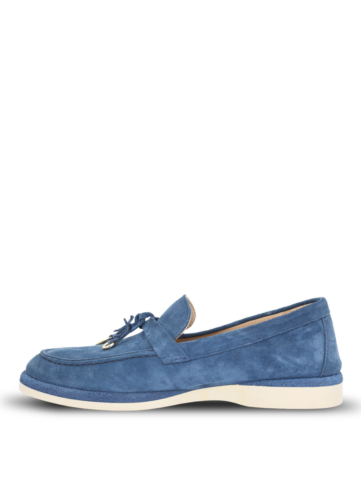 Mocasin Mujer Cuero Margott Azul