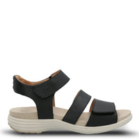 Sandalia Cuero Mujer Lorry Multi Strap Negra Hush Puppies | Hush Puppies