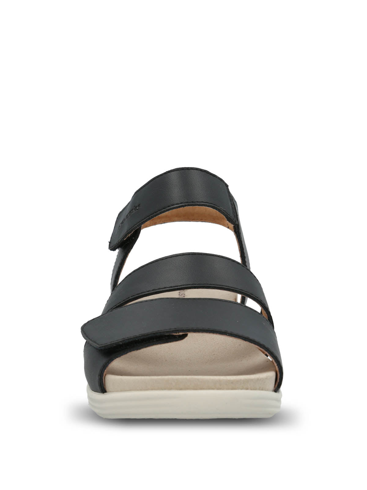 Sandalia Cuero Mujer Lorry Multi Strap Negra Hush Puppies | Hush Puppies