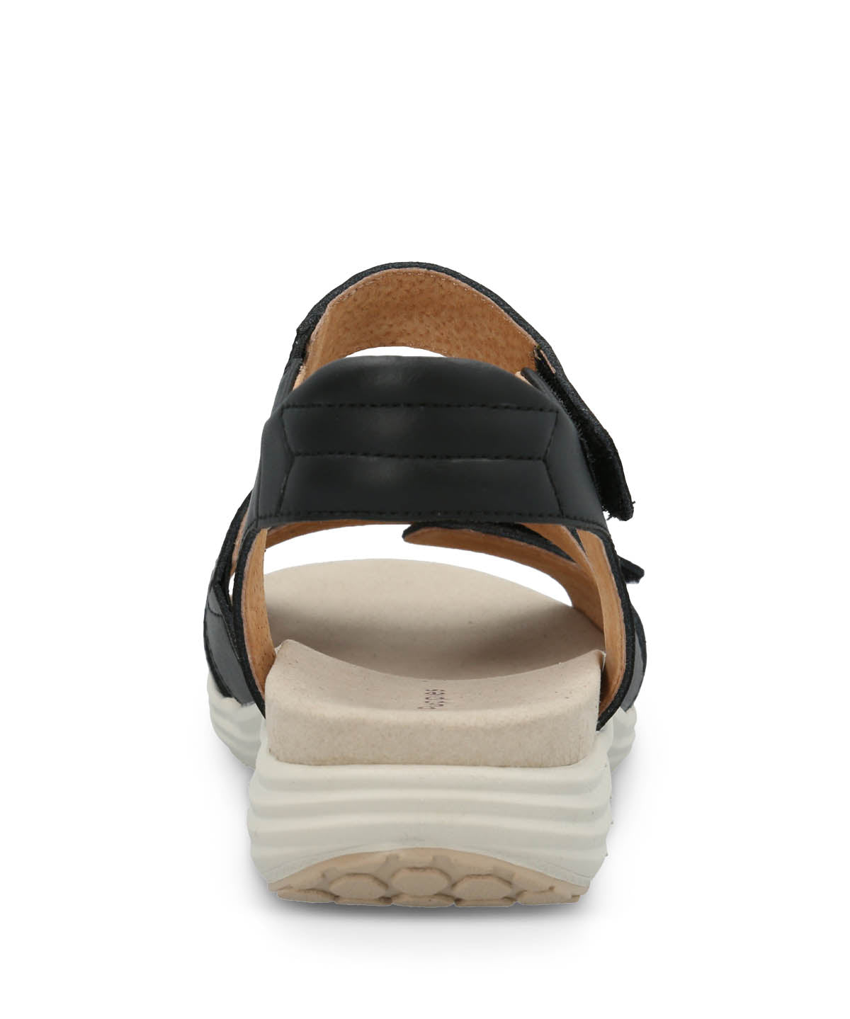 Sandalia Cuero Mujer Lorry Multi Strap Negra Hush Puppies | Hush Puppies