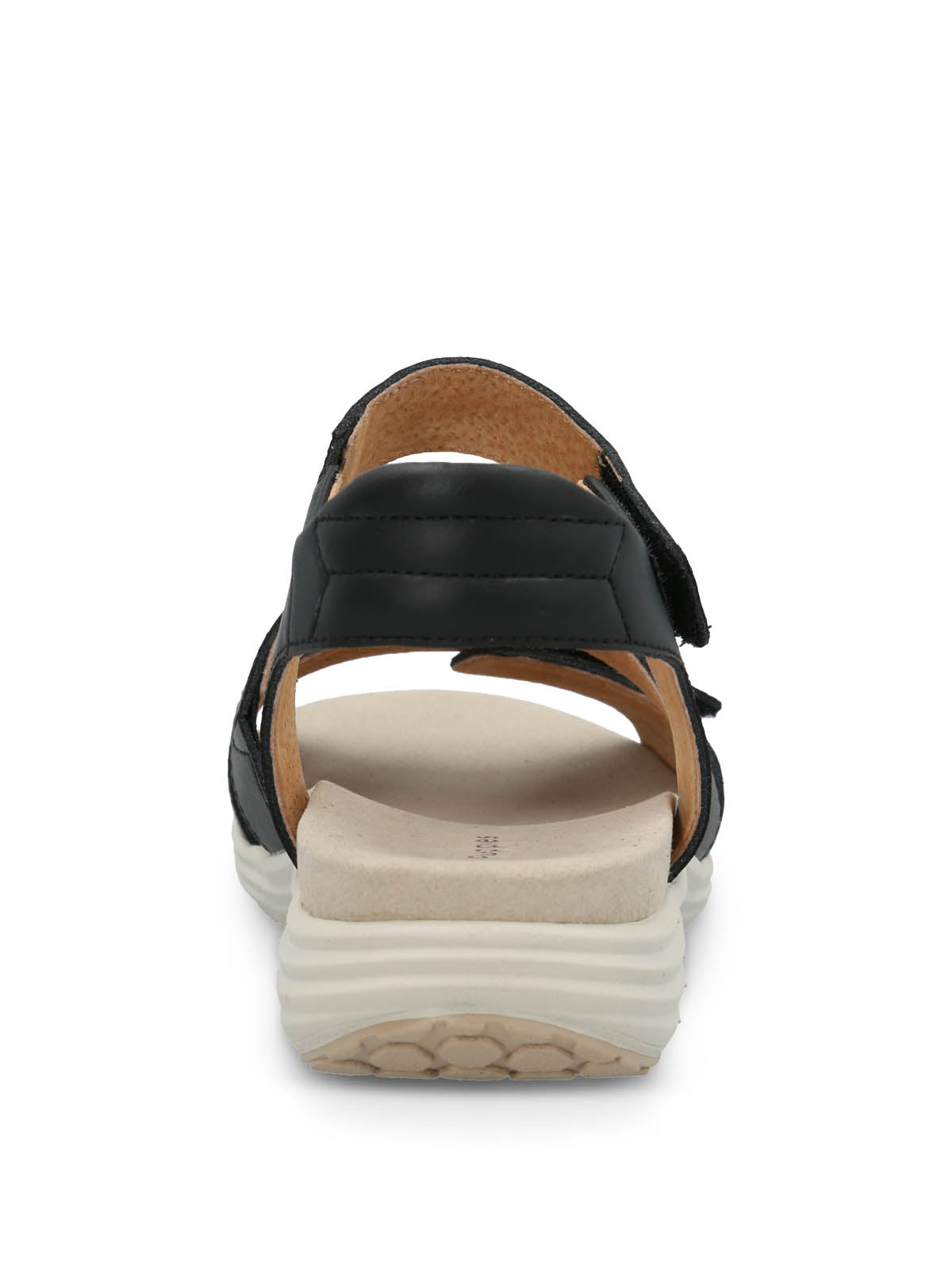 Sandalia Cuero Mujer Lorry Multi Strap Negra Hush Puppies | Hush Puppies