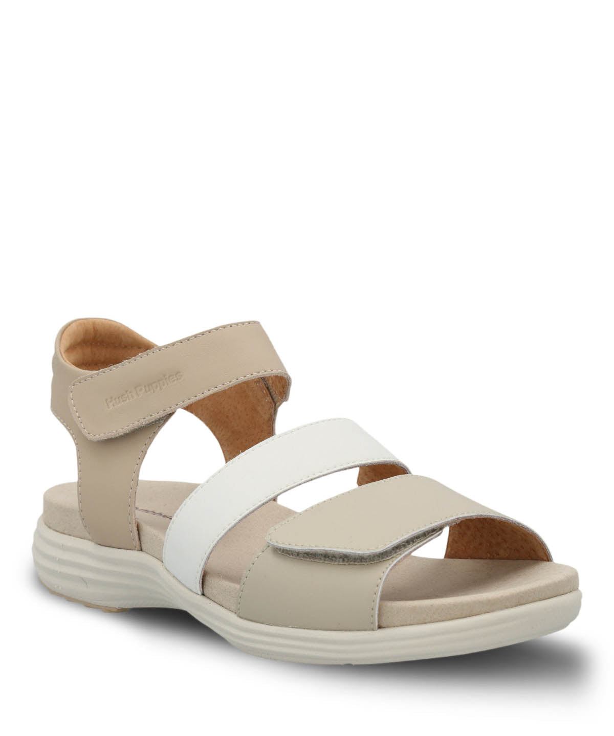Sandaliacuero Lorry Mujer Multi Strap Beige Hush Puppies