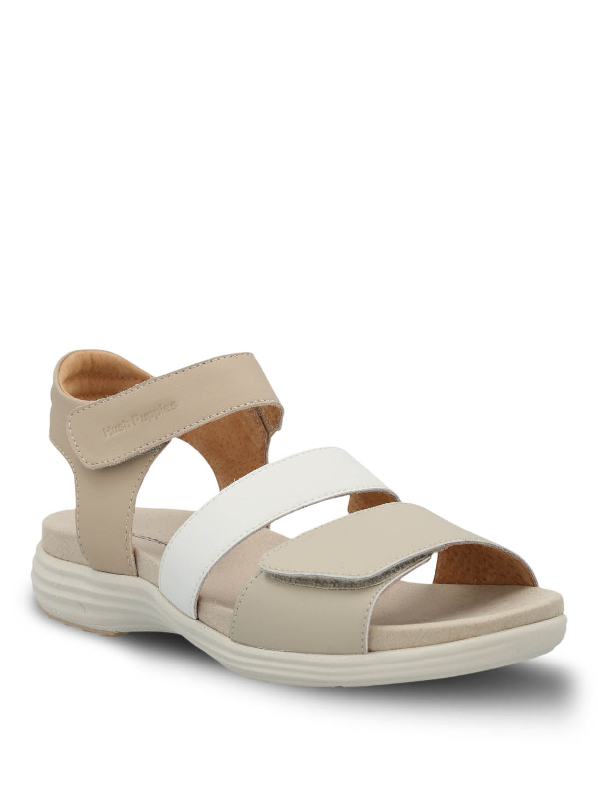 Sandaliacuero Lorry Mujer Multi Strap Beige Hush Puppies