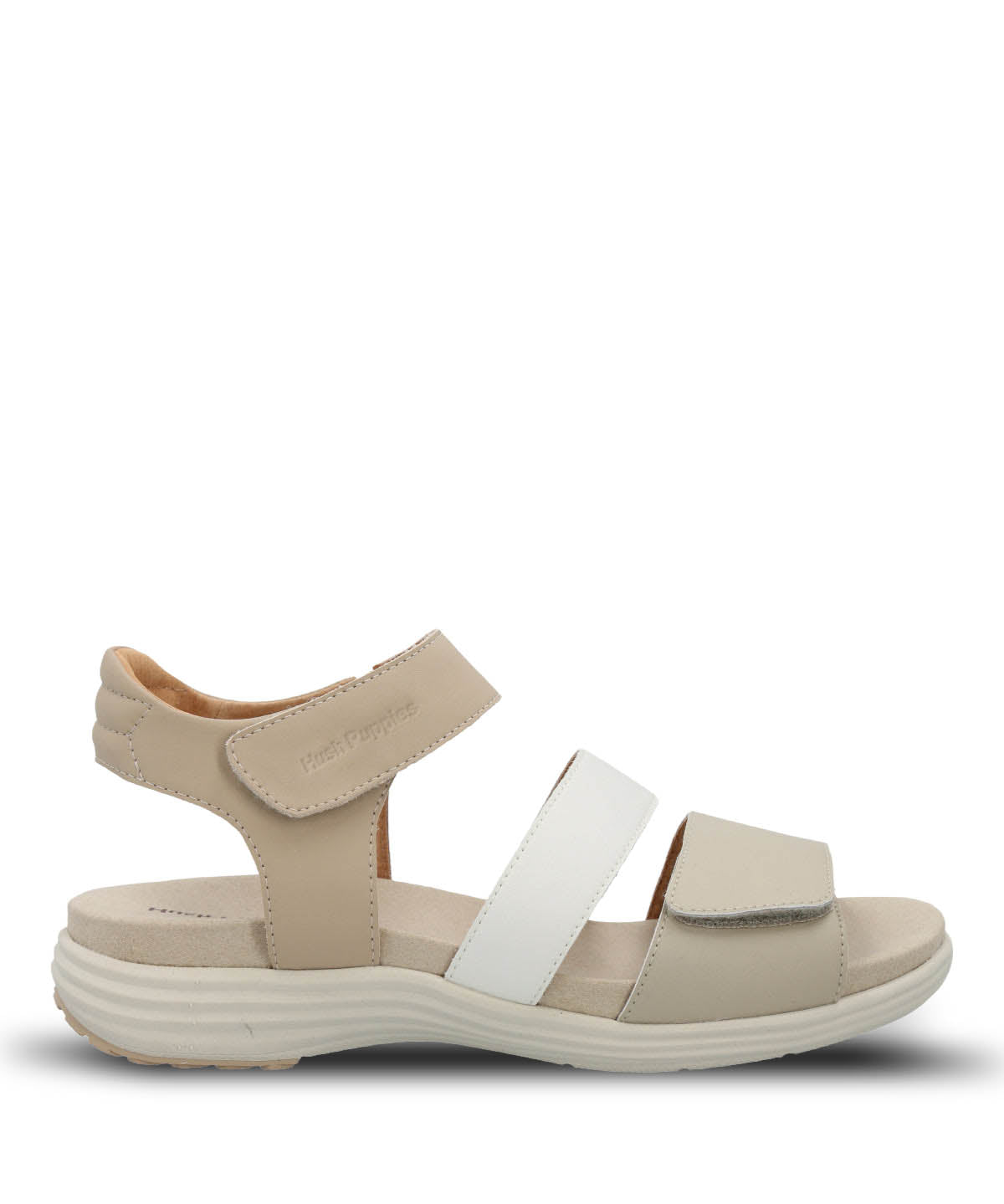 Sandaliacuero Lorry Mujer Multi Strap Beige Hush Puppies