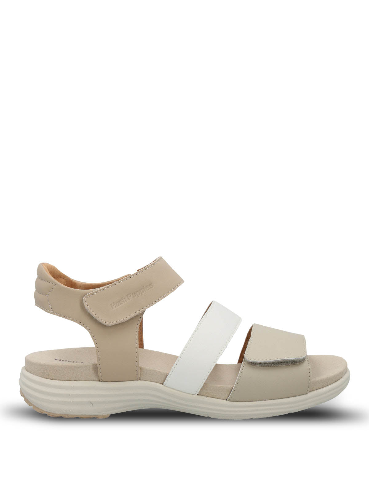 Sandaliacuero Lorry Mujer Multi Strap Beige Hush Puppies