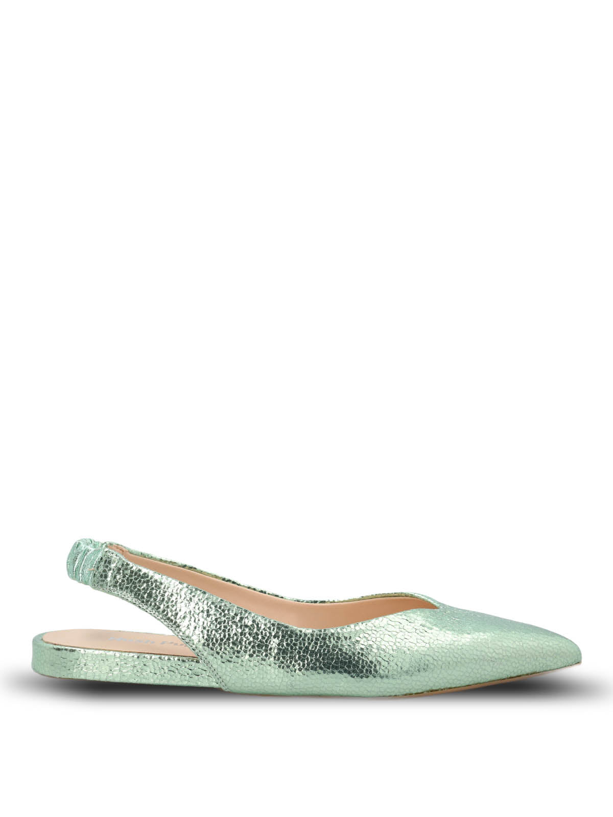 Ballerina Vestir Mujer Cuero Carmin Verde Hush Puppies