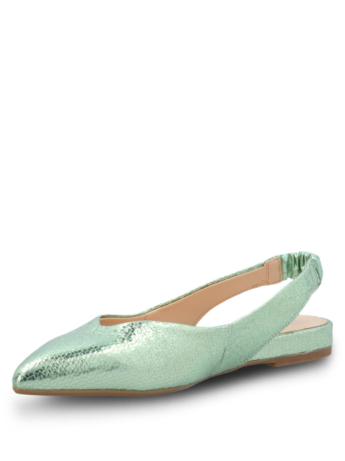 Ballerina Vestir Mujer Cuero Carmin Verde Hush Puppies