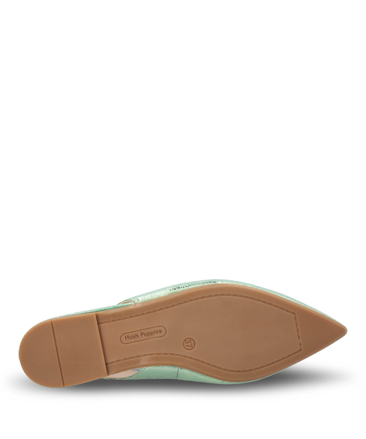 Ballerina Vestir Mujer Cuero Carmin Verde Hush Puppies