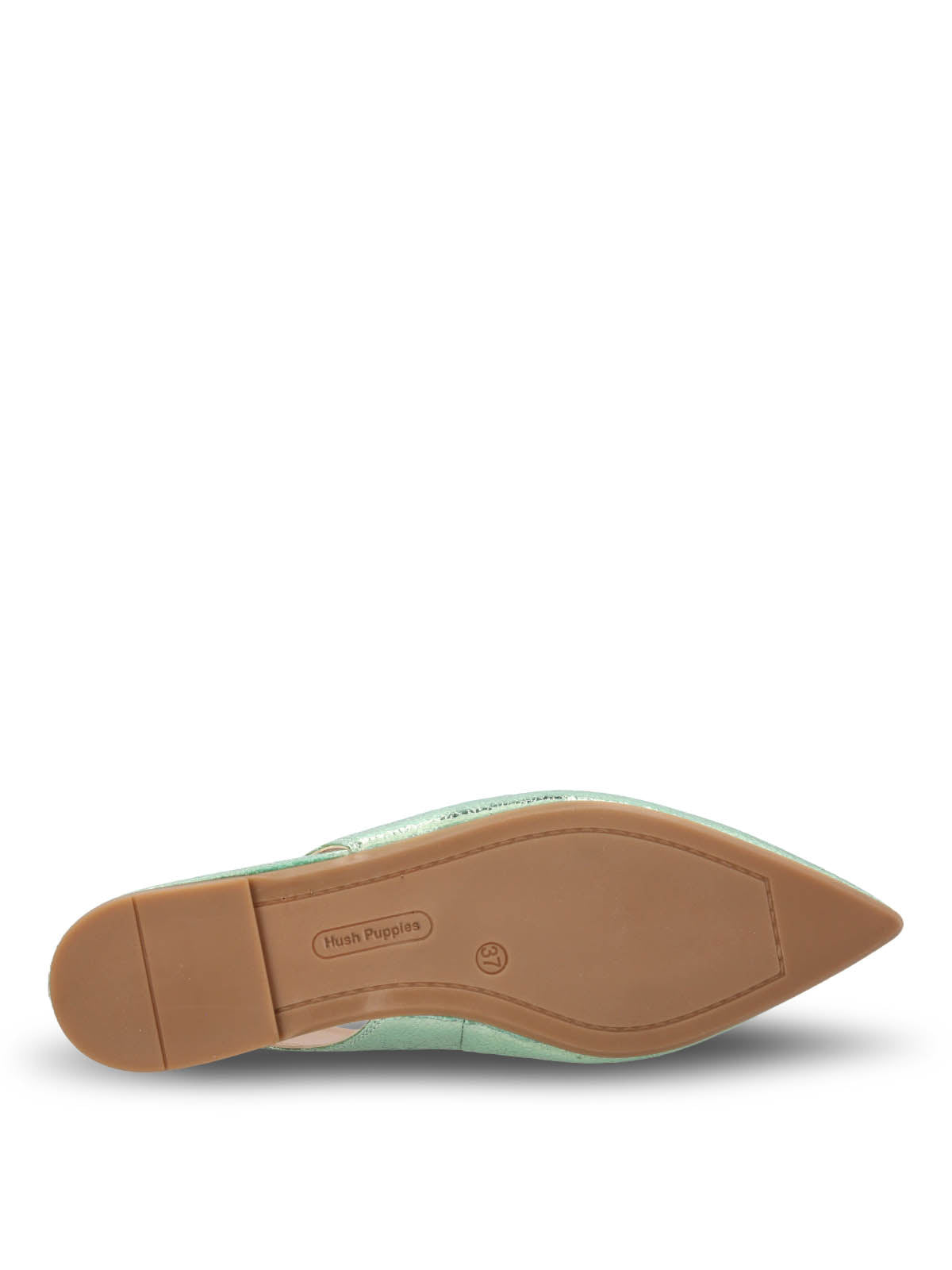 Ballerina Vestir Mujer Cuero Carmin Verde Hush Puppies