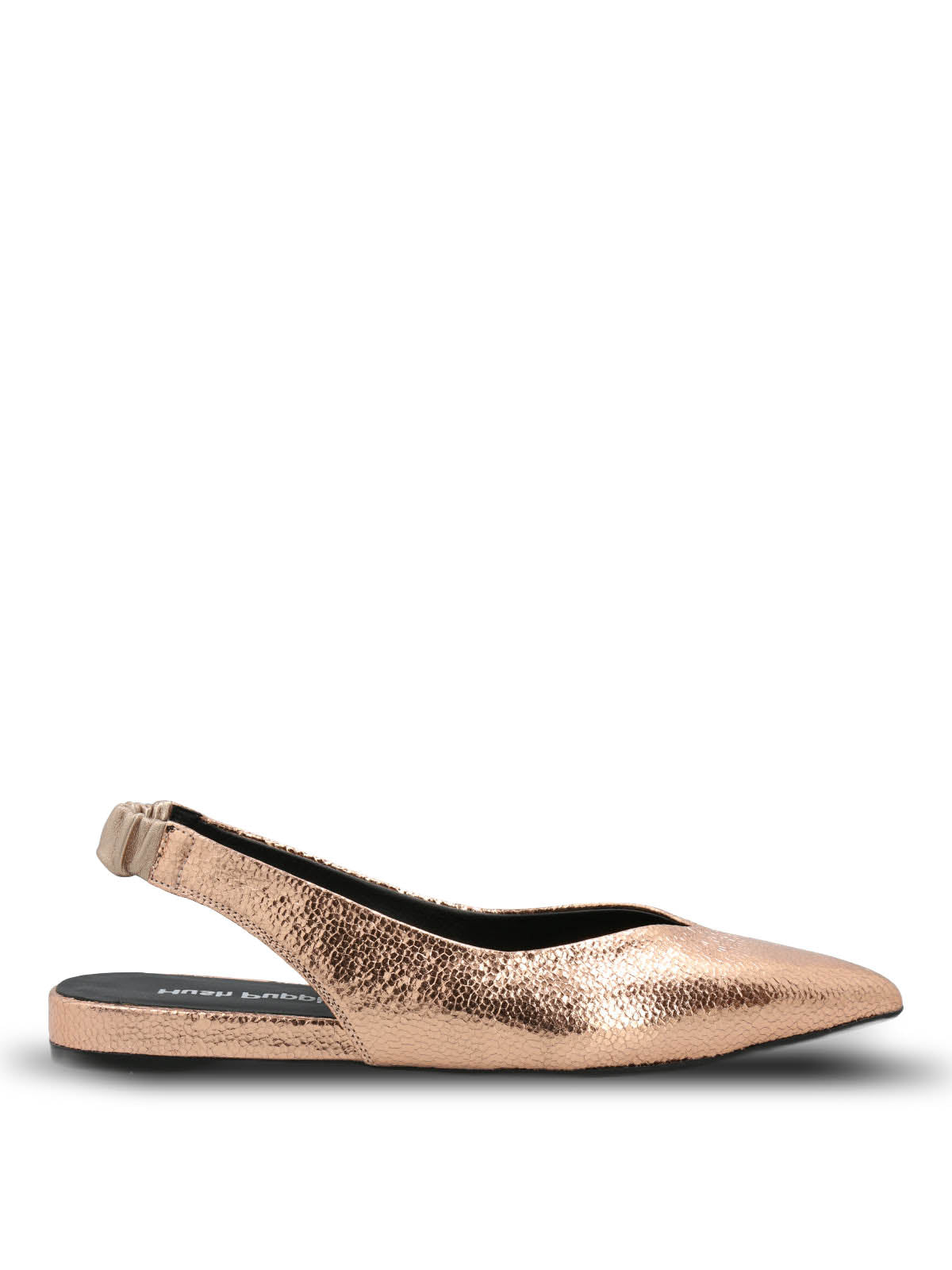 Ballerina Vestir Mujer Cuero Carmin Metalizada Hush Puppies