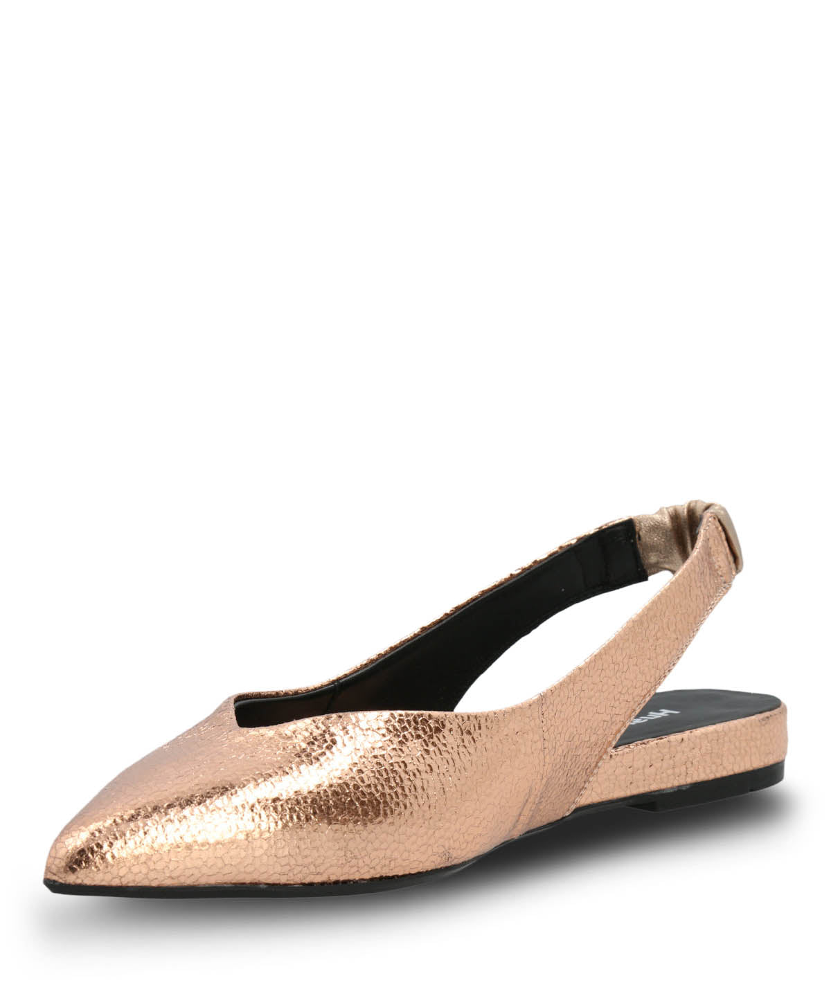 Ballerina Vestir Mujer Cuero Carmin Metalizada Hush Puppies