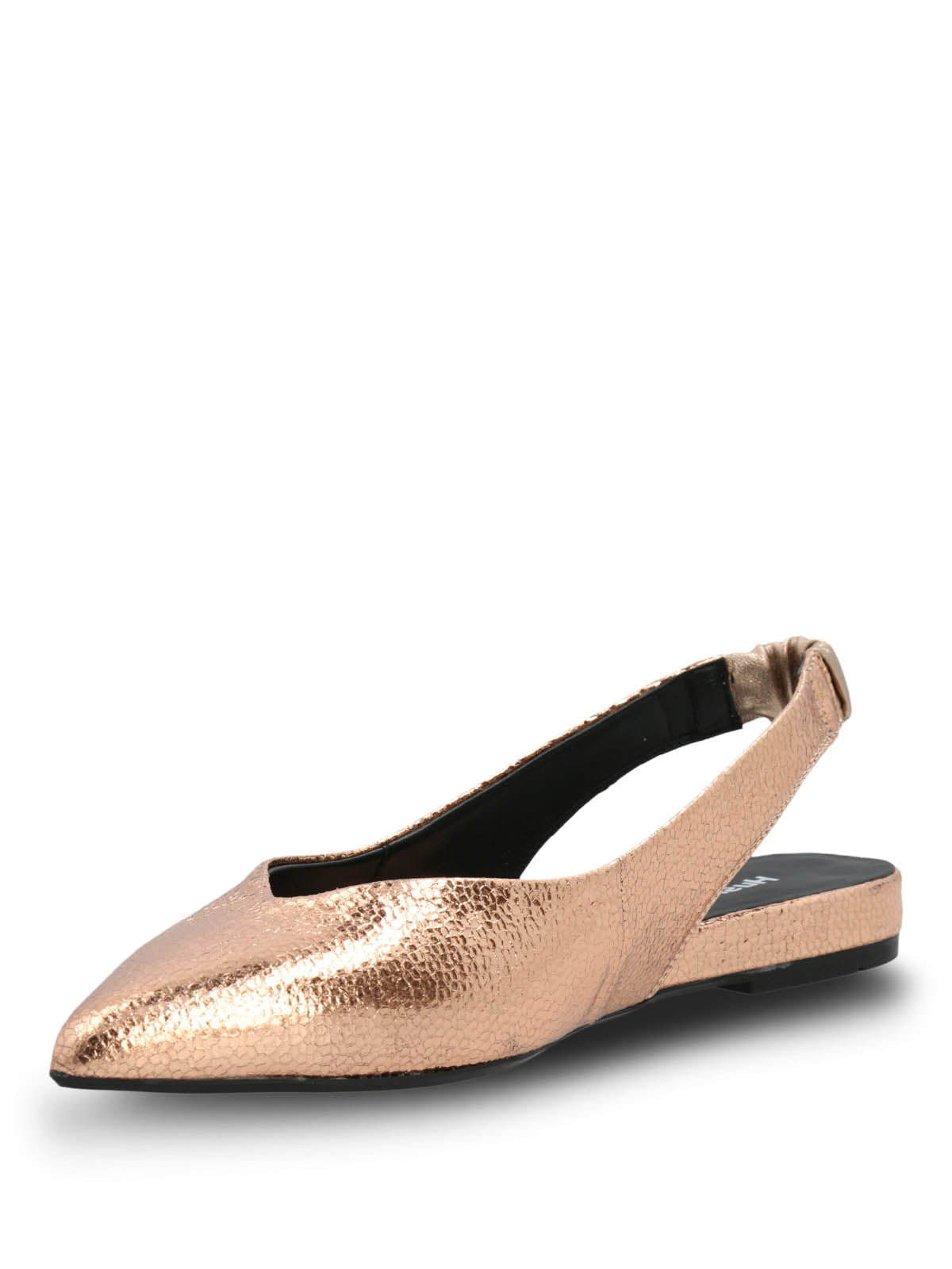 Ballerina Vestir Mujer Cuero Carmin Metalizada Hush Puppies