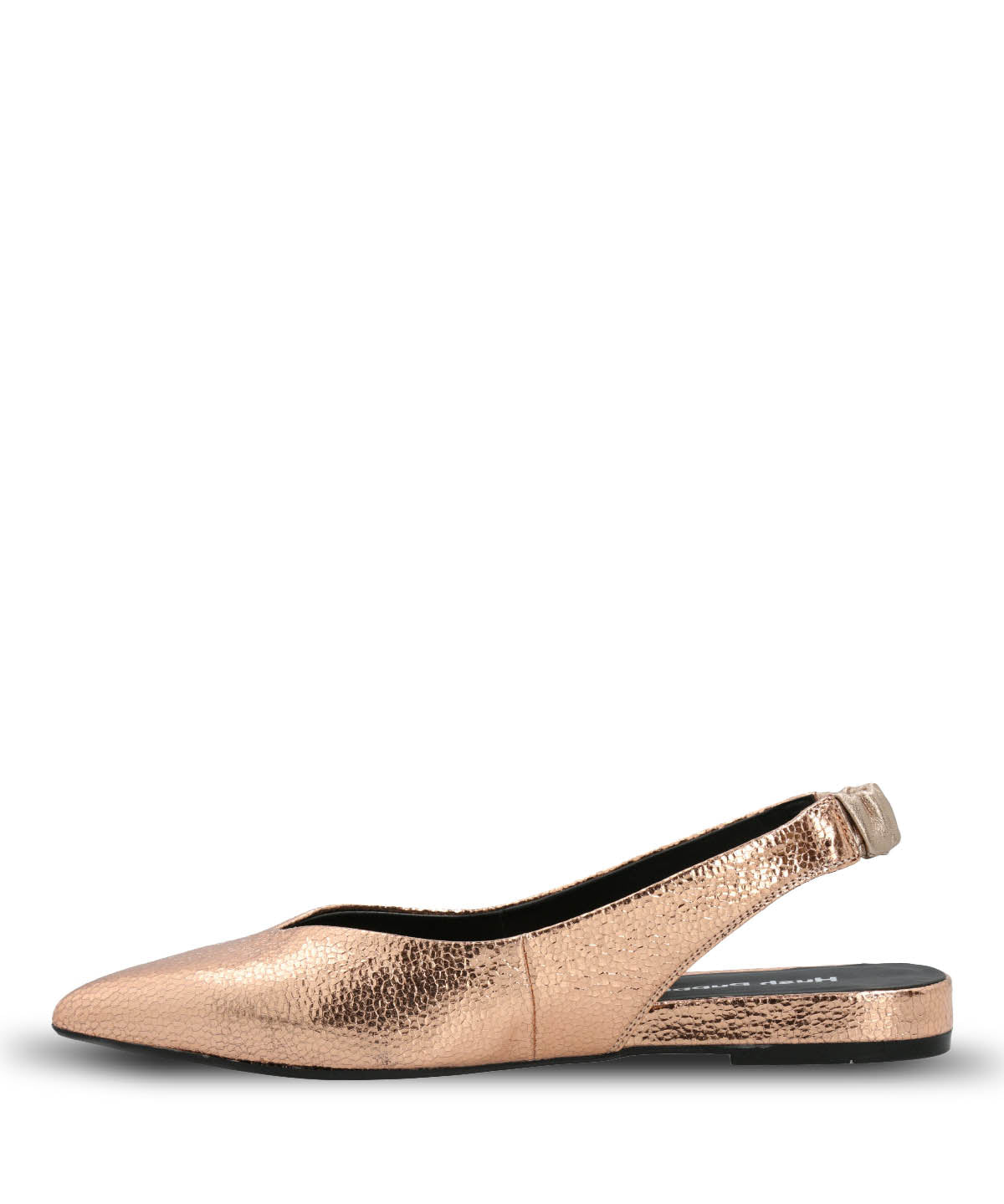 Ballerina Vestir Mujer Cuero Carmin Metalizada Hush Puppies