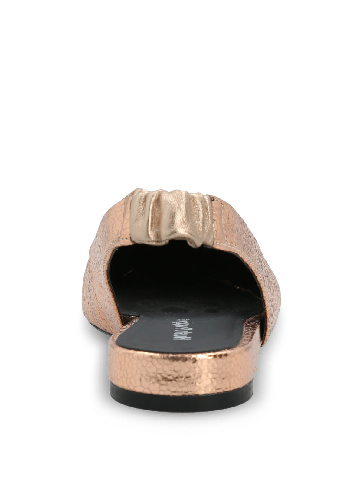 Ballerina Vestir Mujer Cuero Carmin Metalizada Hush Puppies