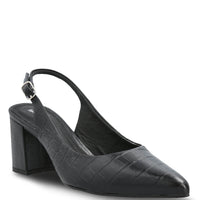 Zapato Vestir Mujer Cuero Debbia Negro Hush Puppies