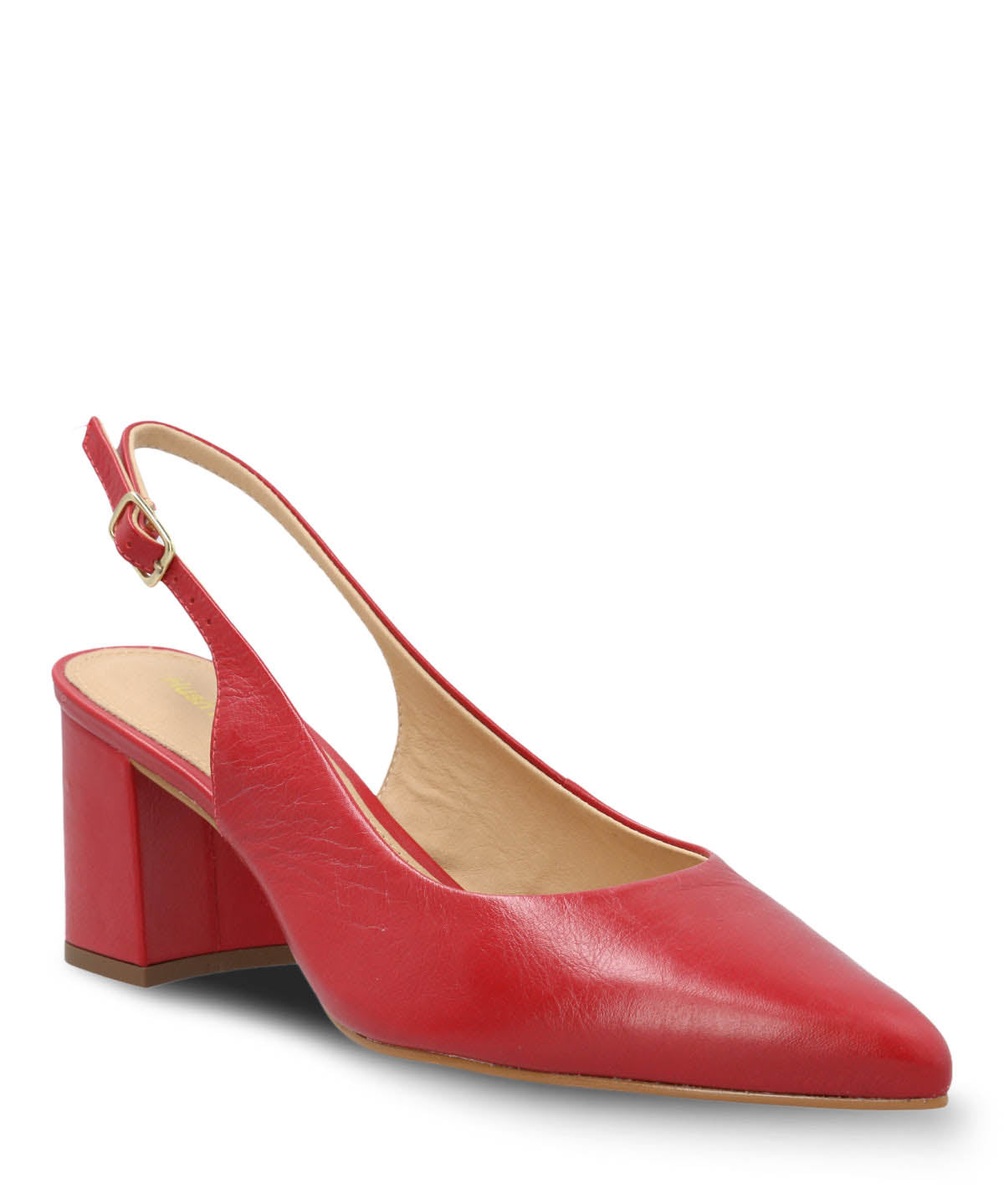 Zapato Vestir Mujer Cuero Debbia Rojo Hush Puppies