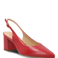 Zapato Vestir Mujer Cuero Debbia Rojo Hush Puppies