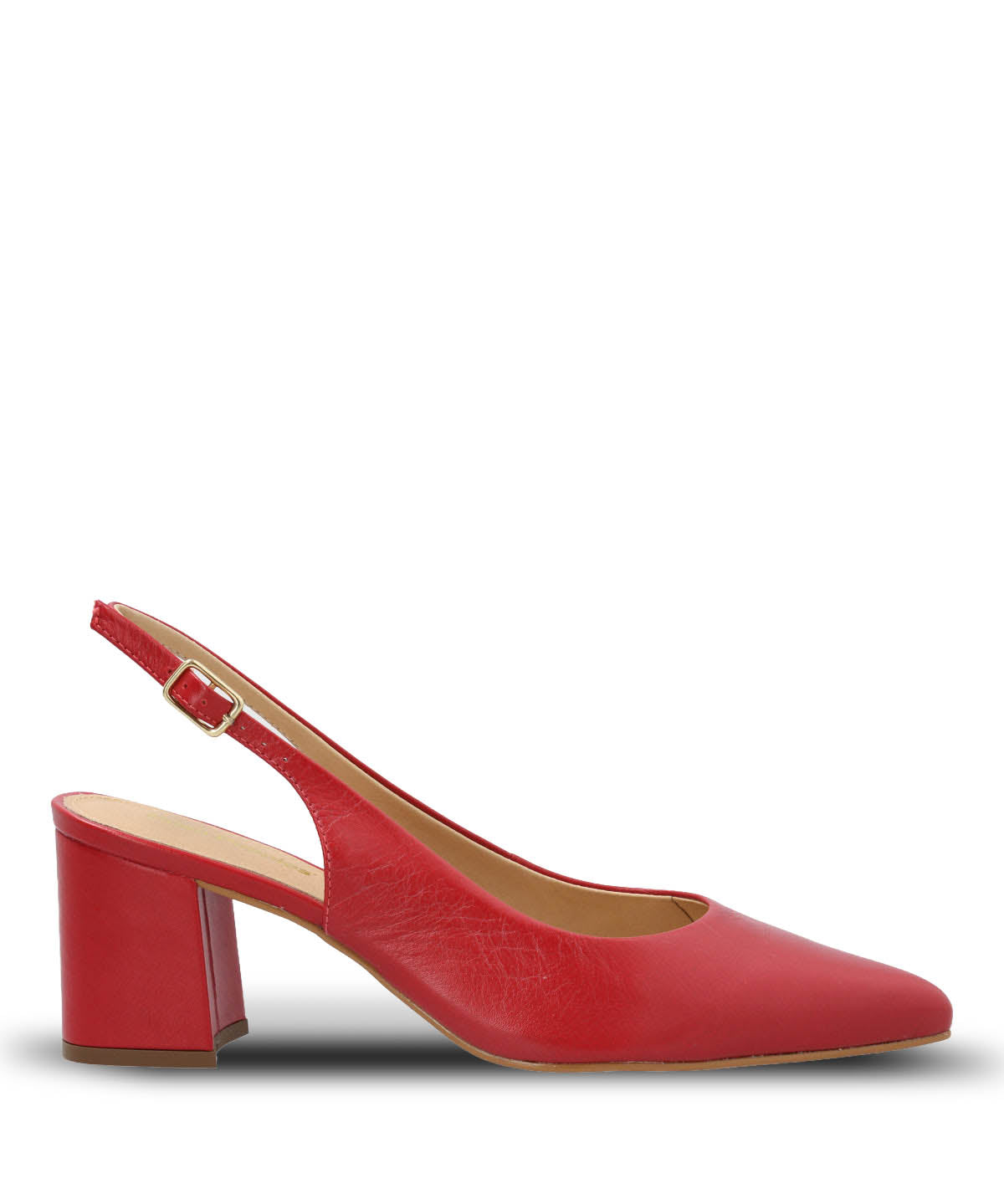 Zapato Vestir Mujer Cuero Debbia Rojo Hush Puppies