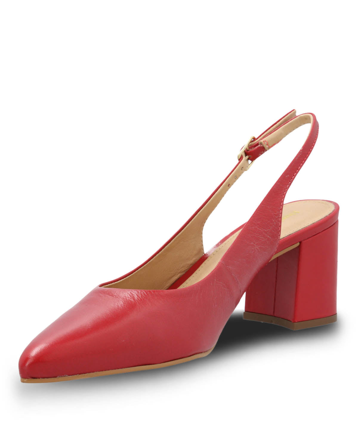 Zapato Vestir Mujer Cuero Debbia Rojo Hush Puppies