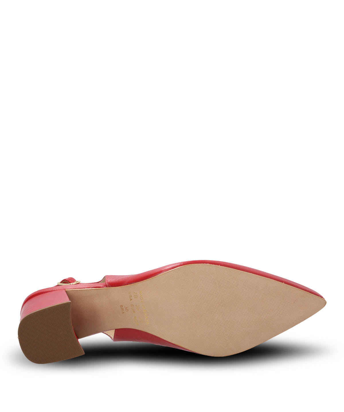 Zapato Vestir Mujer Cuero Debbia Rojo Hush Puppies