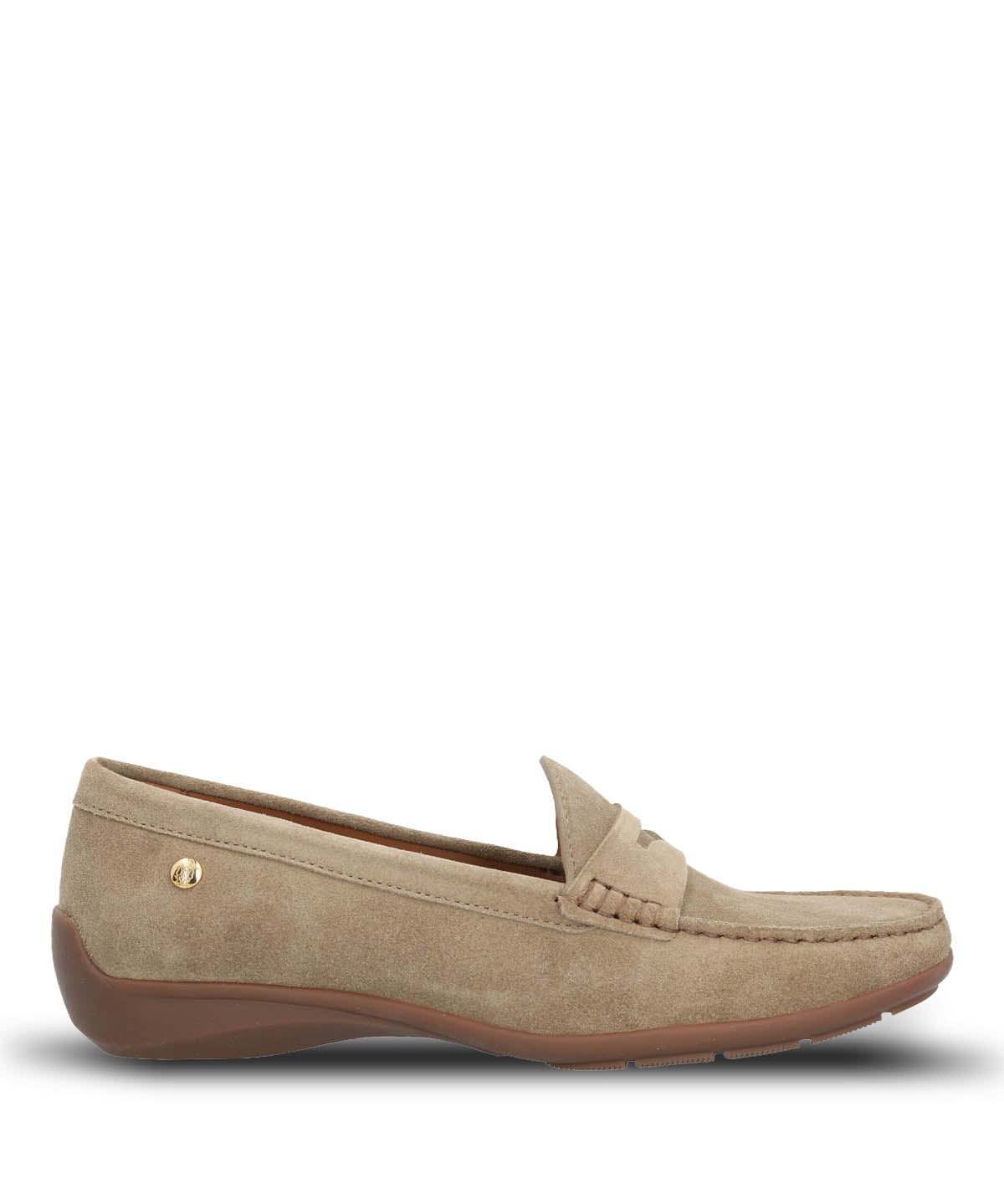 Mocasin Cuero Mujer Natalia Ii Verde Hush Puppies