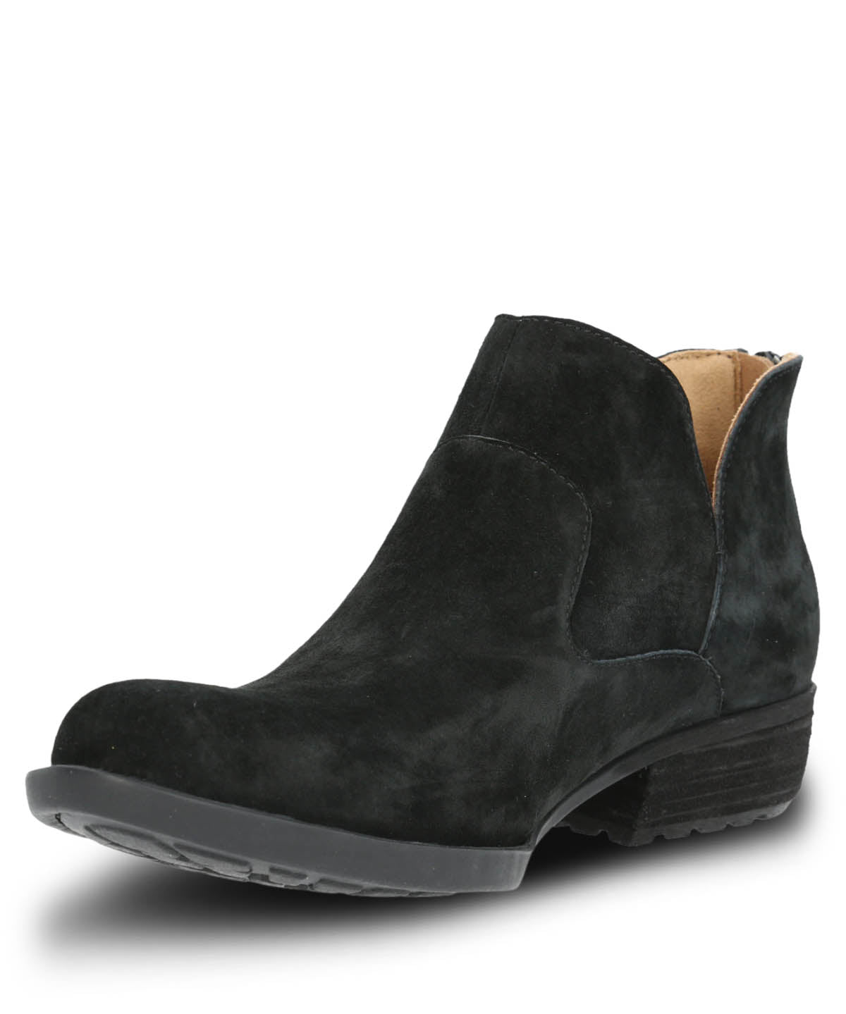 Botin Cuero Mujer Lovaina Negro Hush Puppies