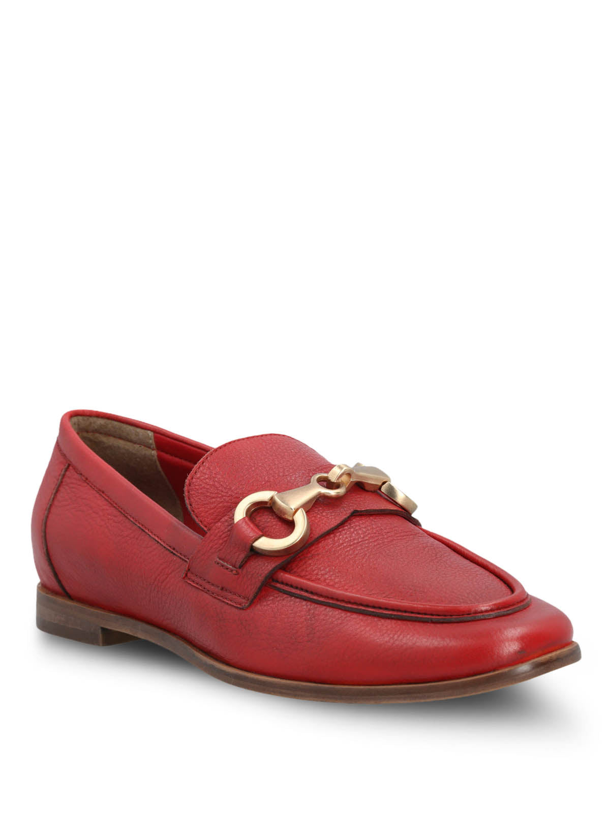 Mocasin Cuero Mujer Poplin Rojo Hush Puppies | Hush Puppies