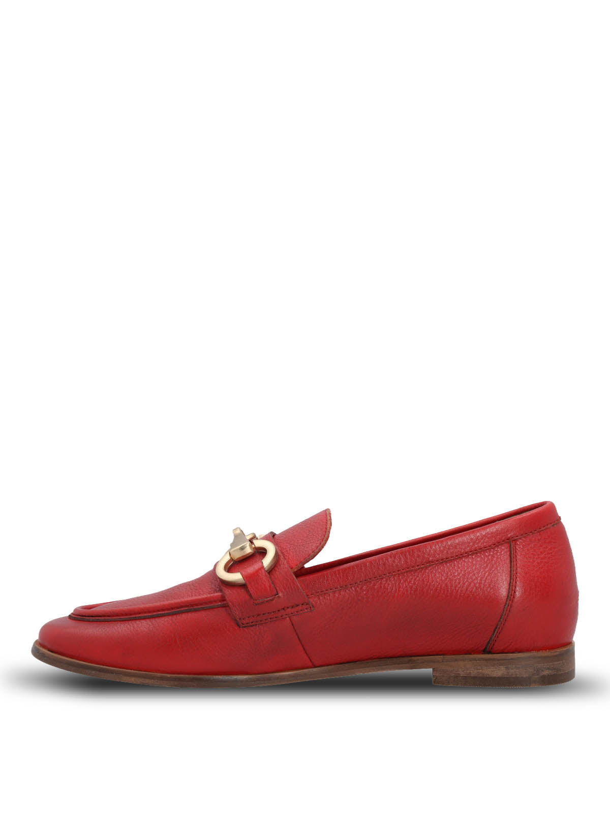 Mocasin Cuero Mujer Poplin Rojo Hush Puppies | Hush Puppies