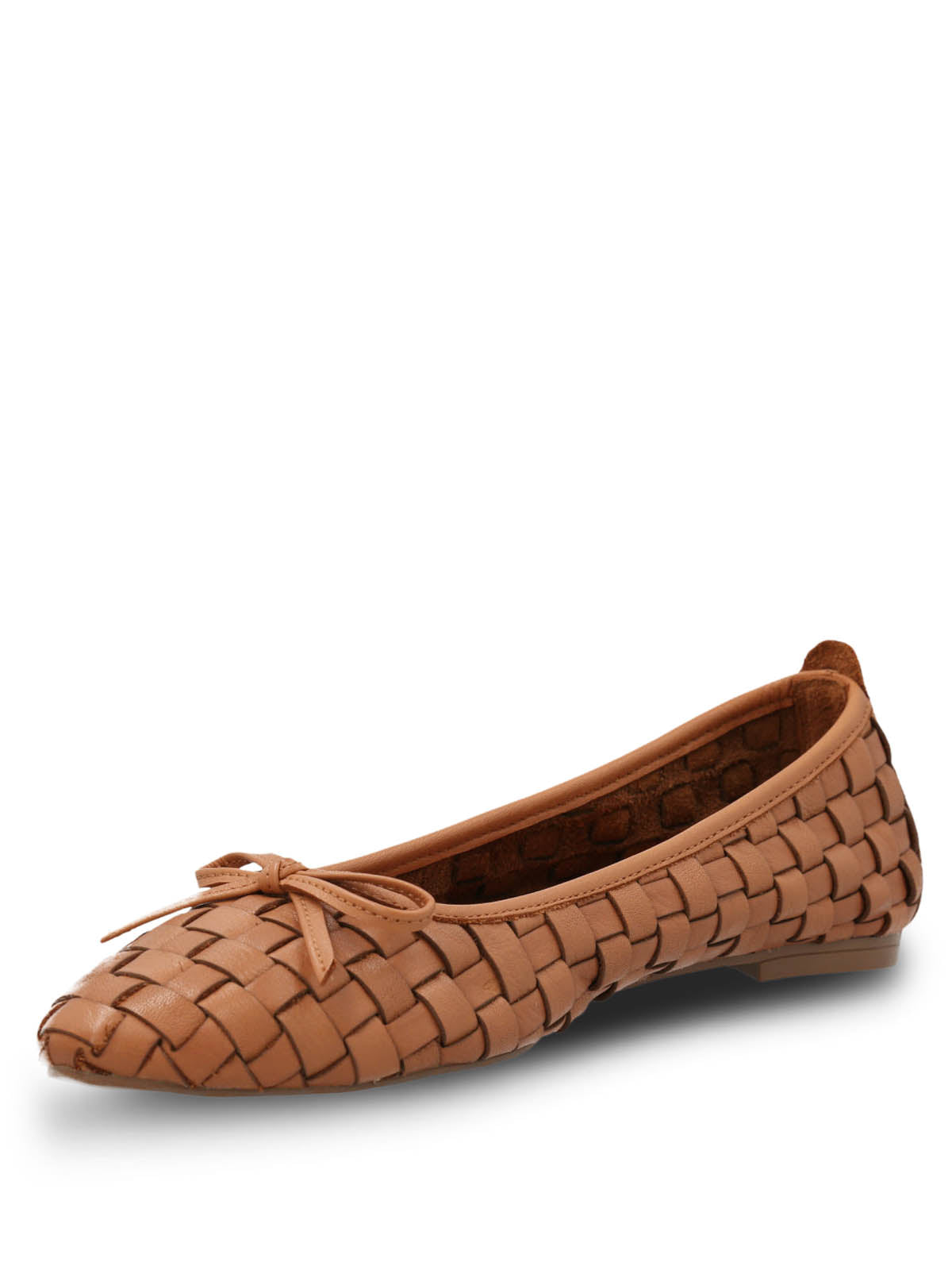 Ballerina Cuero Mujer Gianni Café Hush Puppies