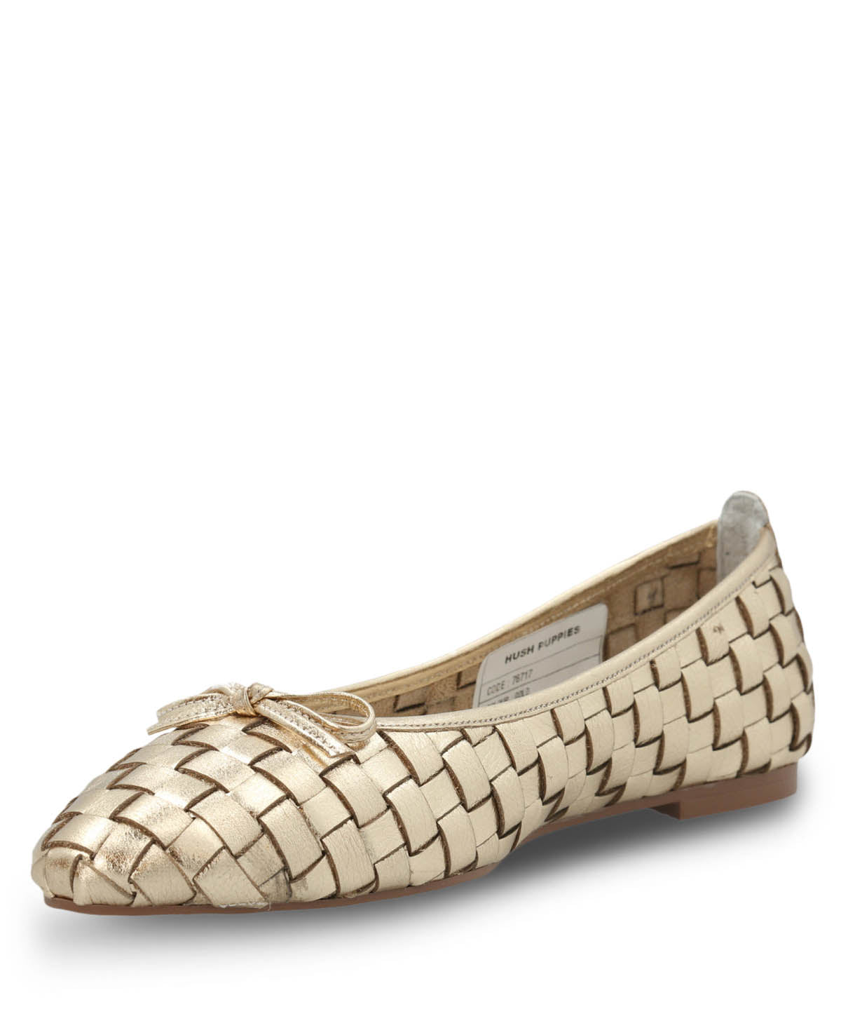 Ballerina Cuero Mujer Gianni Metalizada Hush Puppies