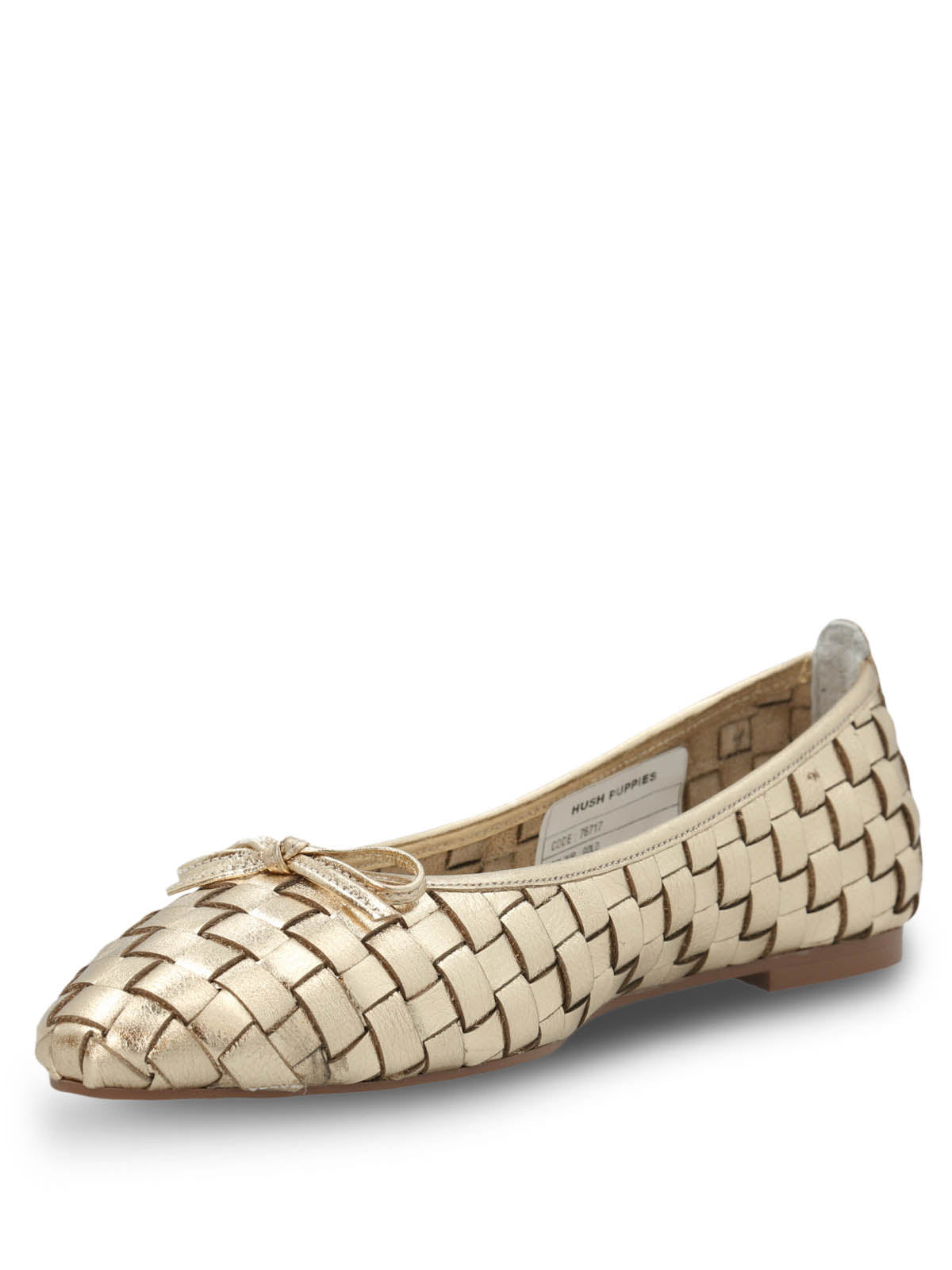 Ballerina Cuero Mujer Gianni Metalizada Hush Puppies