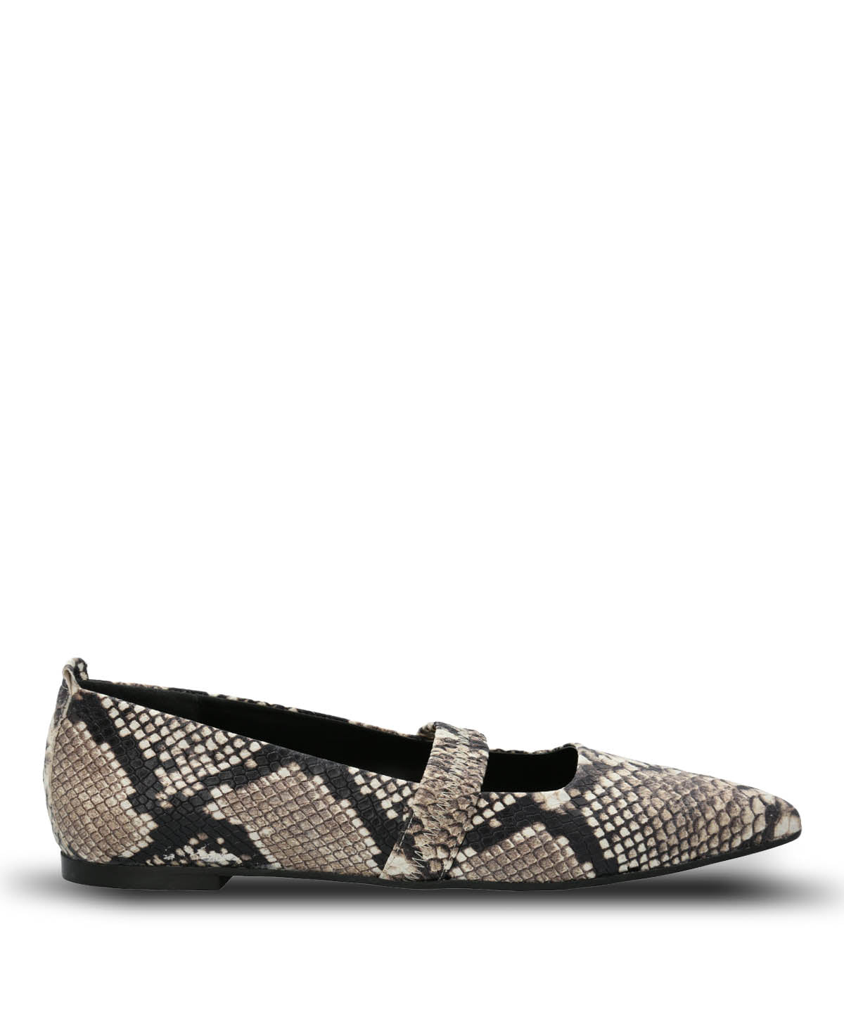 Ballerina Cuero Mujer Zander Reptil Hush Puppies
