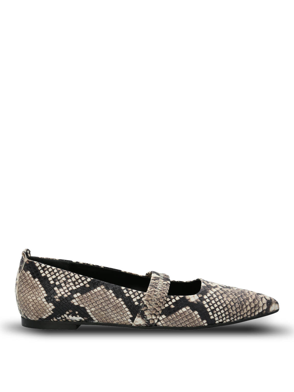 Ballerina Cuero Mujer Zander Reptil Hush Puppies