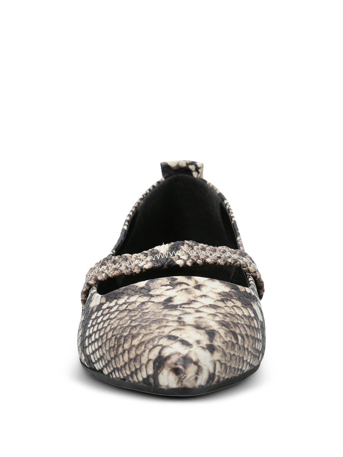 Ballerina Cuero Mujer Zander Reptil Hush Puppies